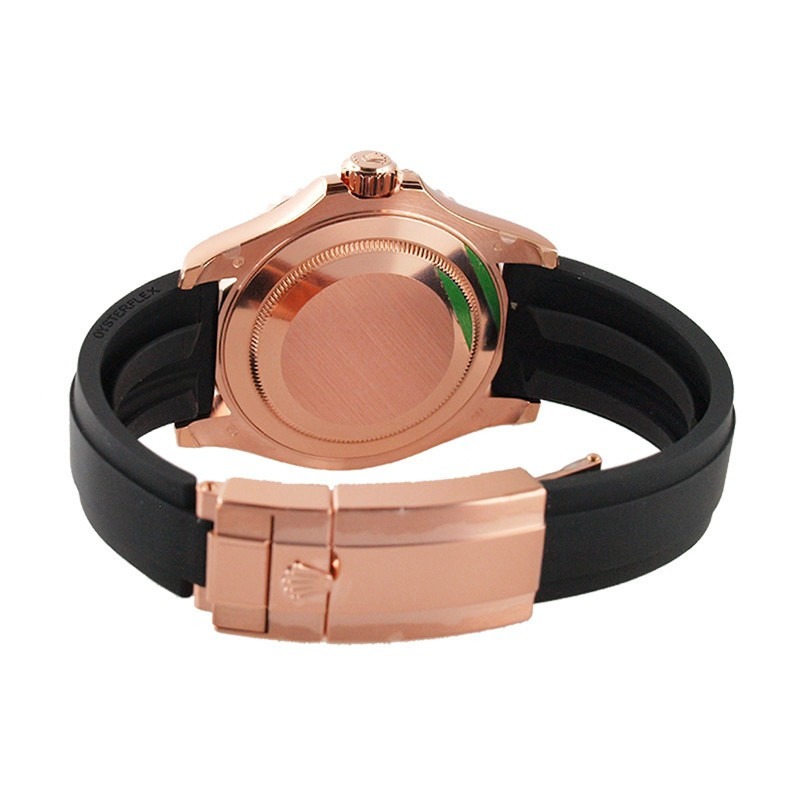Rolex Yacht-Master 116655 Men 40mm Black Dial Rubber Replica Watch - Image 3
