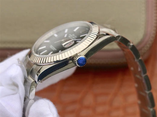 Rolex Datejust 126334 41mm Men Gray Dial Silver Steel Replica Watch - Image 6