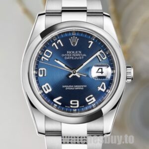 Rolex Datejust Men's 116200BLCAO Blue Concentric Dial 36mm Silver-tone