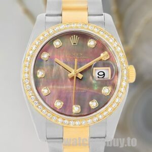 Rolex Datejust Men's 116243BKMDO Mother of Pearl Automatic