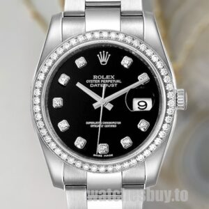 Rolex Datejust Men's 116244BKDO Silver-tone 36mm