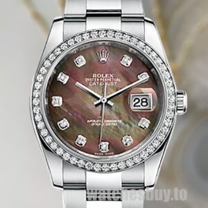 Rolex Datejust Men's 116244BKMDO Silver-tone Oysterlock