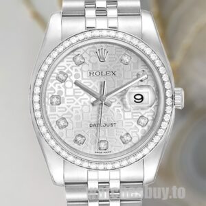 Rolex Datejust 116244SJDJ Men's Bracelet Silver-tone Automatic