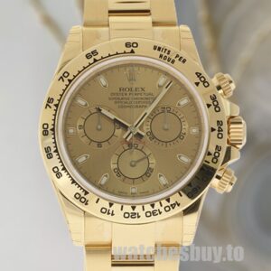 Rolex Daytona Men's 116508CSO Yellow Gold-tone Champagne Dial 40mm