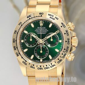Rolex Daytona Men's 40MM 116508GRSO Green Dial Yellow Gold-Tone Automatic