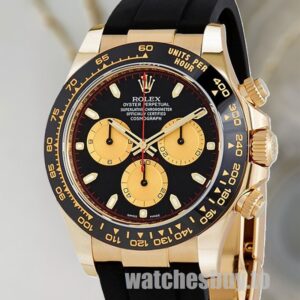 Rolex Daytona 116518BKCSR Men's 40mm Automatic Rubber Band