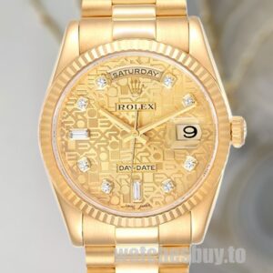 Rolex Day-Date Men's 118238CJDP Bracelet Yellow Gold-tone