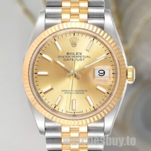 Rolex Datejust Men's 126233CSJ Silver-tone 36mm Champagne Dial