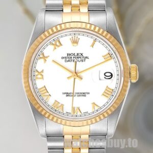 Rolex Datejust 16233WRJ Men's Silver-tone 36mm Automatic