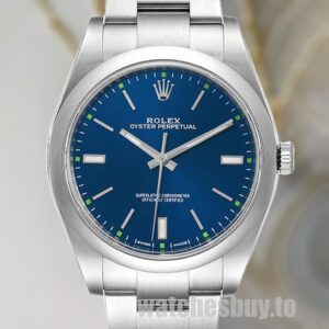 Rolex Oyster Perpetual m114300-0002 Unisex 41mm Silver-tone