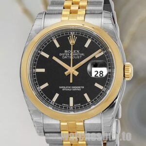 Rolex Datejust 36mm Men's 116203BKSJ Black Dial