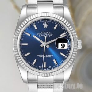 Rolex Datejust Men's 116234BLSO 36mm Blue Dial Watch