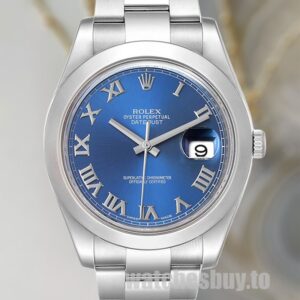 Rolex Datejust 116300-72210 41mm Men's Silver-tone Blue Dial