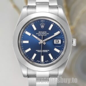 Rolex Datejust 116300BLSO Men's 41mm Silver-tone