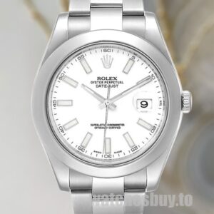 Rolex Datejust 41mm 116300WSO Men's Silver-tone Automatic