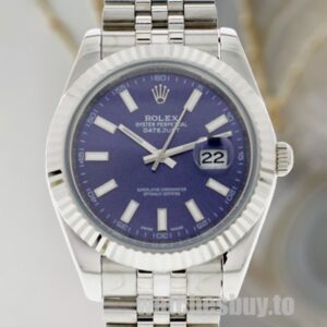 Rolex Datejust 41mm 116334BLSJ Men's Silver-tone