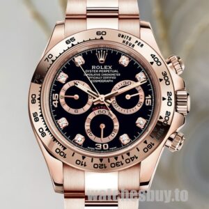 Rolex Daytona m116505-0015 Men's 40mm Oyster Bracelet Black Dial