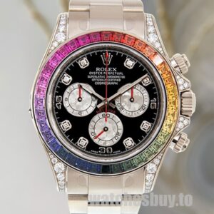 Rolex Daytona 116599RBOW Men's 40mm Oyster Bracelet Silver-tone