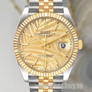 Rolex Datejust Men's M126233-0037 36mm Gold Dial