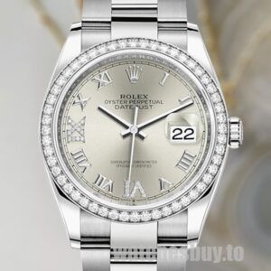 Rolex Datejust 36mm m126234-0030 Ladies Silver Dial