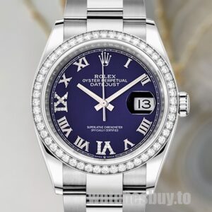 Rolex Datejust 36mm Ladies m126284rbr-0014 Silver-tone Oyster Bracelet
