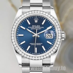 Rolex Datejust m126284rbr-0010 36mm Ladies Silver-tone