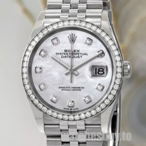 Rolex Datejust m126284rbr-0011 Ladies 36mm Mother of Pearl Dial