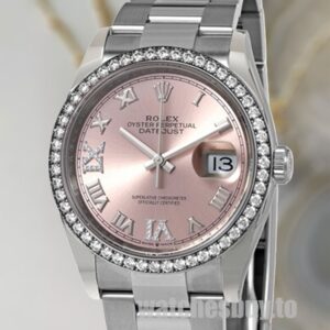 Rolex Datejust Ladies m126284rbr-0024 36mm Silver-tone Watch