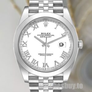 Rolex Datejust Men's m126300-0016 41mm Silver-tone Watch