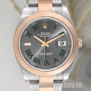 Rolex Datejust 41mm Men's m126301-0015 Wimbledon Dial Oyster Bracelet