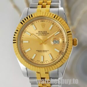 Rolex Datejust 126333CSJ Men's 41mm Silver-tone Champagne Dial