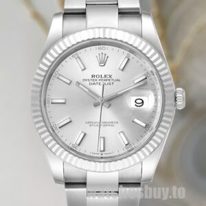 Rolex Datejust Men's 41mm 126334SSO Stainless Steel Oyster Bracelet