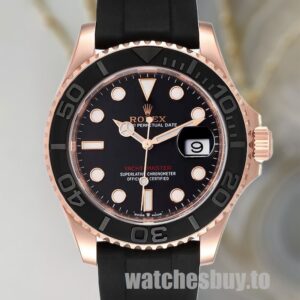 Rolex Yacht-master Men's m126655-0002 40mm Watch Black Dial