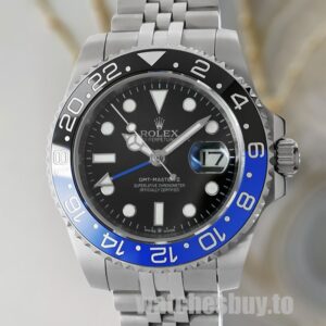 Rolex Gmt Master Ii 40mm Men's m126710blnr-0002 Black Dial Silver-tone