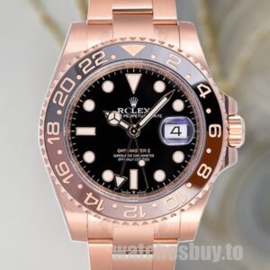 Rolex GMT-master m126715chnr-0001 Men's 40mm Oyster Bracelet Rose Gold-tone
