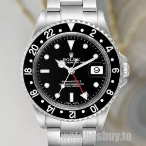 Rolex Gmt Master Ii Men's 40mm 16710BKSO Silver-tone Watch