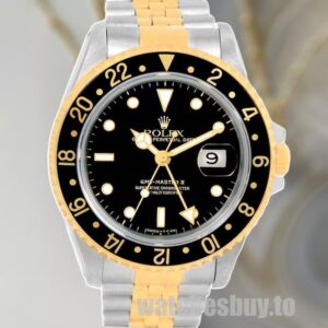 Rolex Gmt Master Men's 16713BKSJ 40mm Watch Black Dial