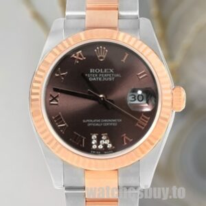 Rolex Datejust Unisex 178271 31mm Chocolate Dial Stainless Steel