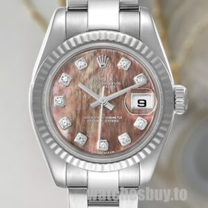 Rolex Datejust Ladies 26mm 179174 Black Mother of Pearl Dial Stainless Steel