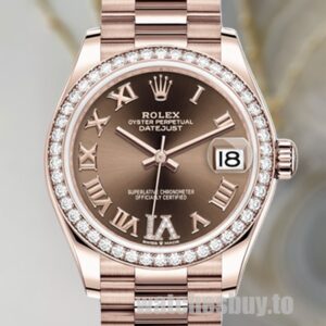Rolex Datejust 31mm m278285rbr-0016 Ladies Chocolate Dial Automatic