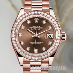 Rolex Datejust Ladies 28mm 279135rbr-0017 Rose Gold-tone