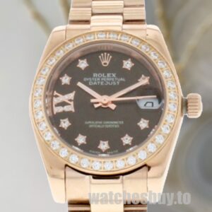 Rolex Datejust m279135rbr-0001 28mm Ladies Diamond Bezel Watch