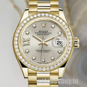 Rolex Datejust Ladies 28mm m279138rbr-0001 Gold-tone Watch