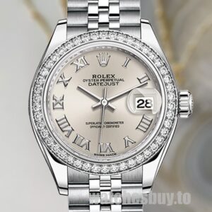 Rolex Datejust m279384rbr-0009 28mm Ladies Jubilee Bracelet Automatic