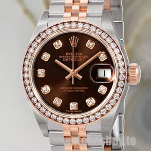 Rolex Datejust m279381rbr-0011 Ladies 28mm Diamond Bezel