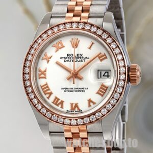 Rolex Datejust Ladies m279381rbr-0021 28mm Jubilee Bracelet Diamond Bezel