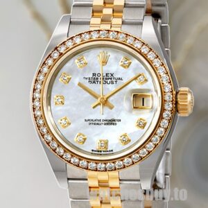 Rolex Datejust Ladies 28mm m279383rbr-0019 Silver-tone
