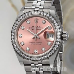 Rolex Datejust Ladies m279384rbr-0003 28mm Jubilee Bracelet Diamond Bezel