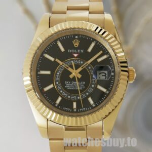 Rolex Sky-dweller Men's 42mm 326938BKSO Black Dial