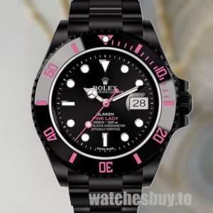 Rolex Submariner Men's 40mm PINKLADY Oyster Bracelet